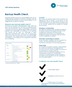 DataSheet Backup heath Check